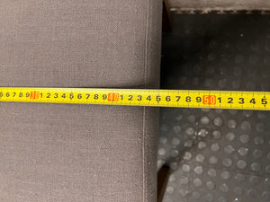 Grey Upholstered Tufted Dining Chair – depth measurement