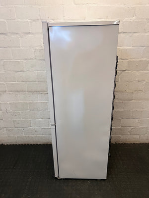 Defy White Freestanding Fridge Freezer — Non-Cooling with Structural and Shelf Damage – top view