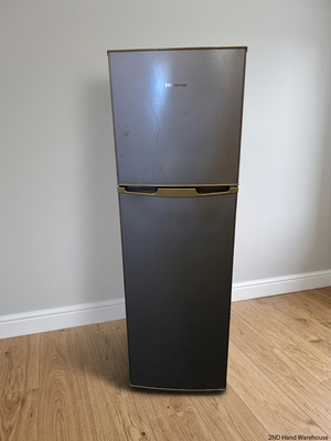 Hisense Silver Top-Mount Fridge Freezer — Working Well with External Damage – styled product image