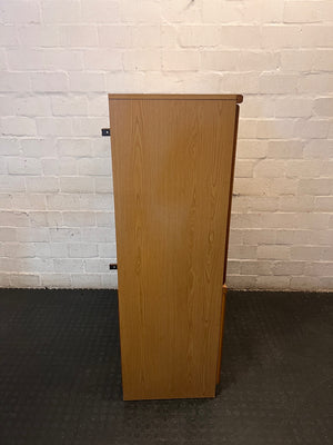 Wooden Wall Unit with Recessed Panel Doors – top view