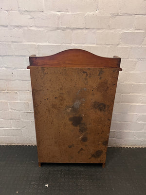 Vintage Style Dark Brown Writing Bureau with Shelves – condition detail