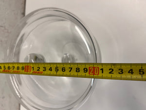 Pedestal Glass Biscuit Jar with Lid – width measurement