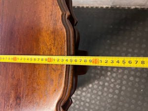 Half-Moon Imbuia Console Table with Ball and Claw Feet – depth measurement