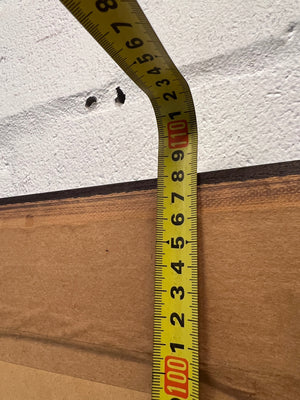 Large Dark Brown Textured Wall Mirror with Gold Trim – height measurement