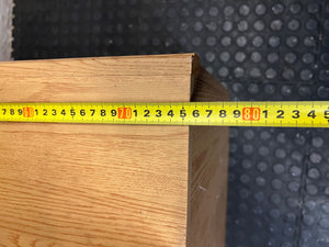 Glass-Fronted Wooden Lounge Cabinet with Diamond Detail – width measurement