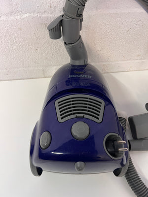Hoover 1200W Canister Vacuum Cleaner in Navy Blue — Working with Missing Connectors and Internal Faults – main front view
