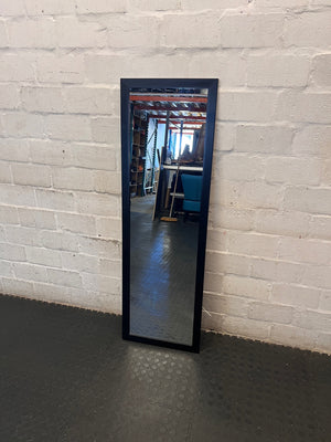 Full-Length Black Framed Wall Mirror – main front view