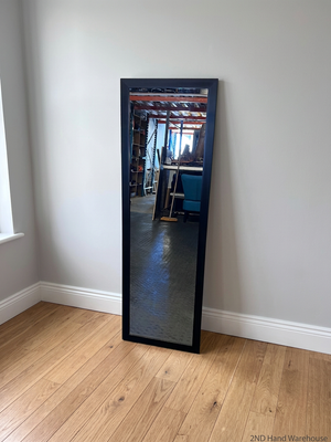 Full-Length Black Framed Wall Mirror – styled product image