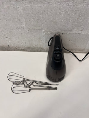 Russell Hobbs Metallic Grey Electric Hand Mixer – side view