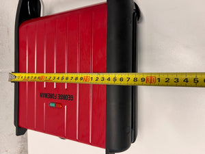 Red George Foreman Countertop Grill – width measurement