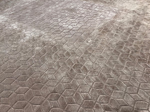 Gonsenhauser Brown Geometric Pattern Area Rug – top view