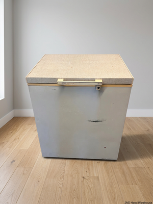Defy Concept White Chest Freezer with Textured Lid — Good Working Order – styled product image