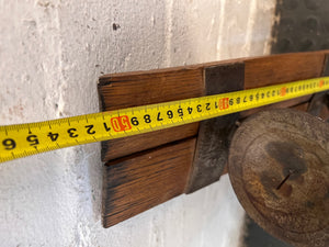 Rustic Wine Barrel Stave Candle Holder – height measurement