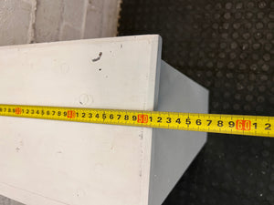 Compact White Wooden Bookshelf – width measurement