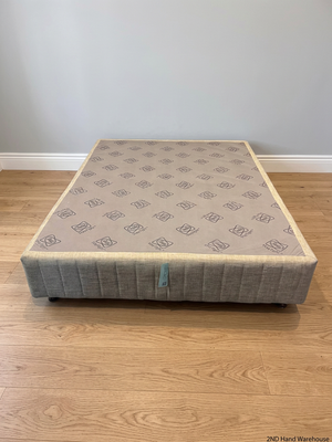 Sealy StayTight Queen Size Upholstered Bed Base – styled product image