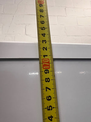 KIC White Fridge Freezer Combination — Good Working Order – height measurement
