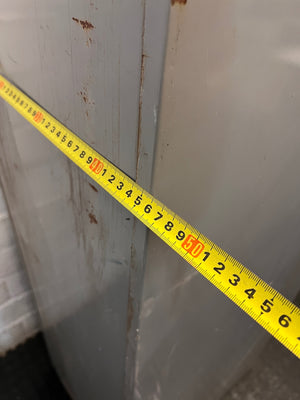 Grey 4-Drawer Metal Filing Cabinet – depth measurement