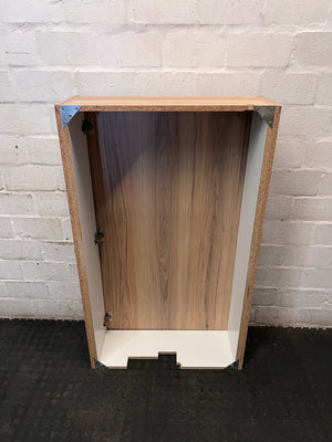 Slim Wood-Look Single Door Cabinet – back view