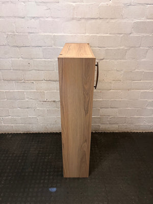 Slim Wood-Look Single Door Cabinet – top view