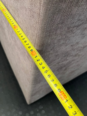 Large Brown L-Shape Corner Couch – width measurement
