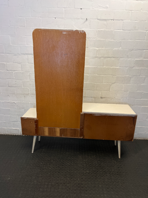 Vintage Mid-Century Asymmetrical Dressing Table - Restoration Project - 2ndhandwarehouse.com