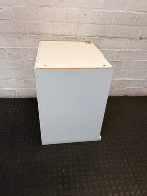 White Desk Pedestal with 3 Drawers - Visible Surface Wear - 2ndhandwarehouse.com