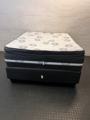 Sleepmasters Queen Base Set with Pillow-Top Mattress - 2ndhandwarehouse.com