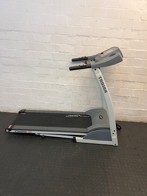Trojan Grey and White Home Treadmill — Misaligned Running M - 2ndhandwarehouse.com