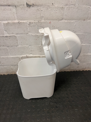 White Rotating Plastic Nappy Bin — Clean and Tested