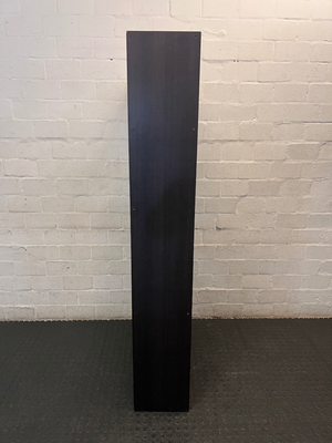 Dark Wood Geometric Open Bookshelf — Good Working Order