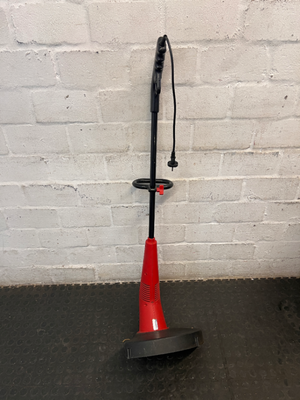 Electric Lawn Trimmer with Red and Black Finish