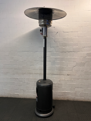 Alva Tall Gas Patio Heater with Silver Reflector — Good Working Order