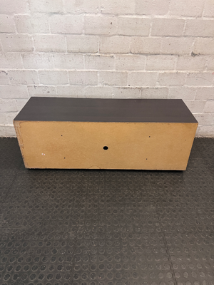 Dark Contemporary TV Unit with Two Cupboards