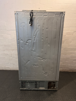 White LG Side-by-Side Fridge Freezer — Good Working Order with Dents on Doors