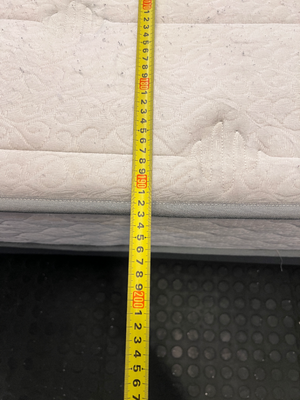 Double Bed & Mewar Iris Mattress - Grey Base (Staining & Scratches) - 2ndhandwarehouse.com