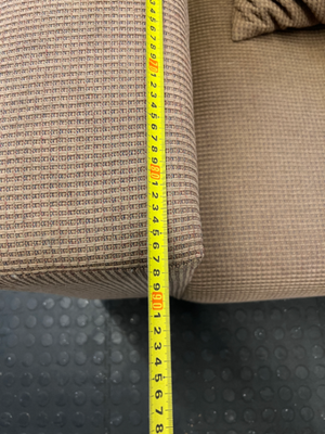 Brown Textured Armchair - Fair Condition - Used - 2ndhandwarehouse.com