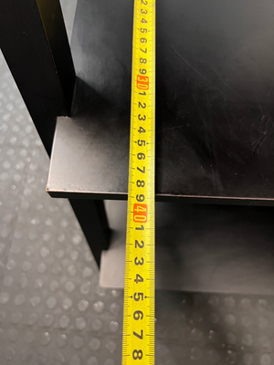 Dark Wood Ladder Bookshelf - Missing One Fixing Bolt - 2ndhandwarehouse.com