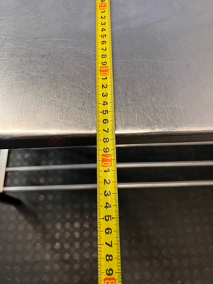 Industrial Stainless Steel Prep Table with Slatted Shelf — Good Working O - 2ndhandwarehouse.com