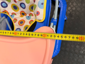 Coloured Plastic Baby Walker with Activity Tray — Good Working Order