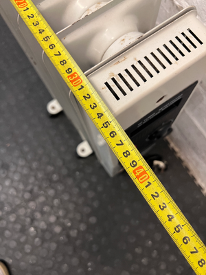 Tropical White Oil-Filled Heater with Castors — Good Working Order