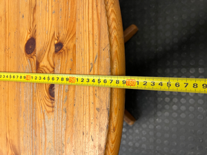 Oval Extendable Wooden Dining Table — Fair Condition with Surface Scratches and Wear