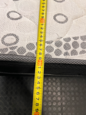 Queen Bed Mattress and Base Set — Fair Condition with General Wear