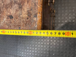 Vintage Wooden Stepped Chest of Drawers — Old Second Hand Condition with Surface Wear