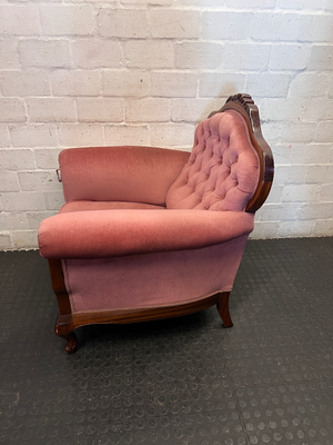 Vintage Victorian Style Tufted Lounge Chairs - Pair - 2ndhandwarehouse.com