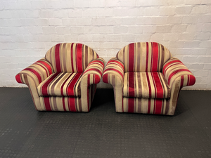Stripped 1-Seater Armchair - Fair Condition with Surface Marks - 2ndhandwarehouse.com