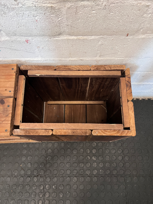 Rustic Mini Bookshelf & Storage Unit - Fair Condition - Significant Wear - 2ndhandwarehouse.com