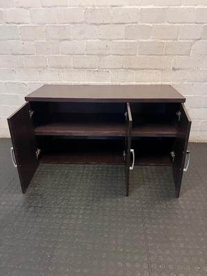 Decorfurn Dark Brown Storage Cabinet - Loose Backboard - 2ndhandwarehouse.com