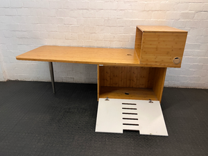 Single Door Under-Desk Cabinet - Visible Scuffs and Marks - 2ndhandwarehouse.com