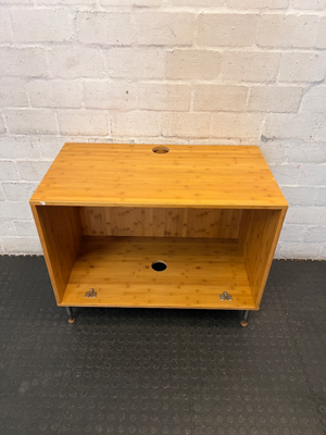 Bamboo-Style Organiser Unit — Damaged Underneath - 2ndhandwarehouse.com