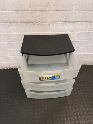 Addis 3-Drawer Plastic Storage Unit - 2ndhandwarehouse.com